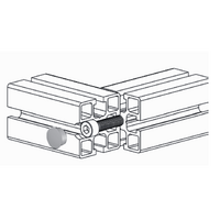 60-514-0 MODULAR SOLUTIONS ALUMINUM CAP 8MM DIAMETER GRAY